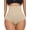 Natural, variant on High Waisted Tummy & Butt Lifter Shapewear Panties for Women, Firm Compression Waist Cincher with Anti-Slip Support