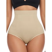 COOPLUS High Waisted Tummy & Butt Lifter Shapewear Panties for Women, Firm Compression Waist Cincher with Anti-Slip Support