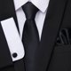 thumbnail image 1 of Conjunto de combinación de corbata y gemelos para hombre, estilo formal, de negocios, de noche, a la moda, 1 of 6