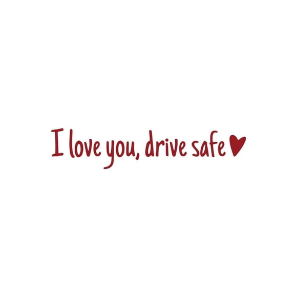 I You Driving Stickers Driving I You con pegatinas con corazón para el retrovisor y las ventanas. Adhesivos de vinilo. Accesorios para el coche y regalos para conductores.