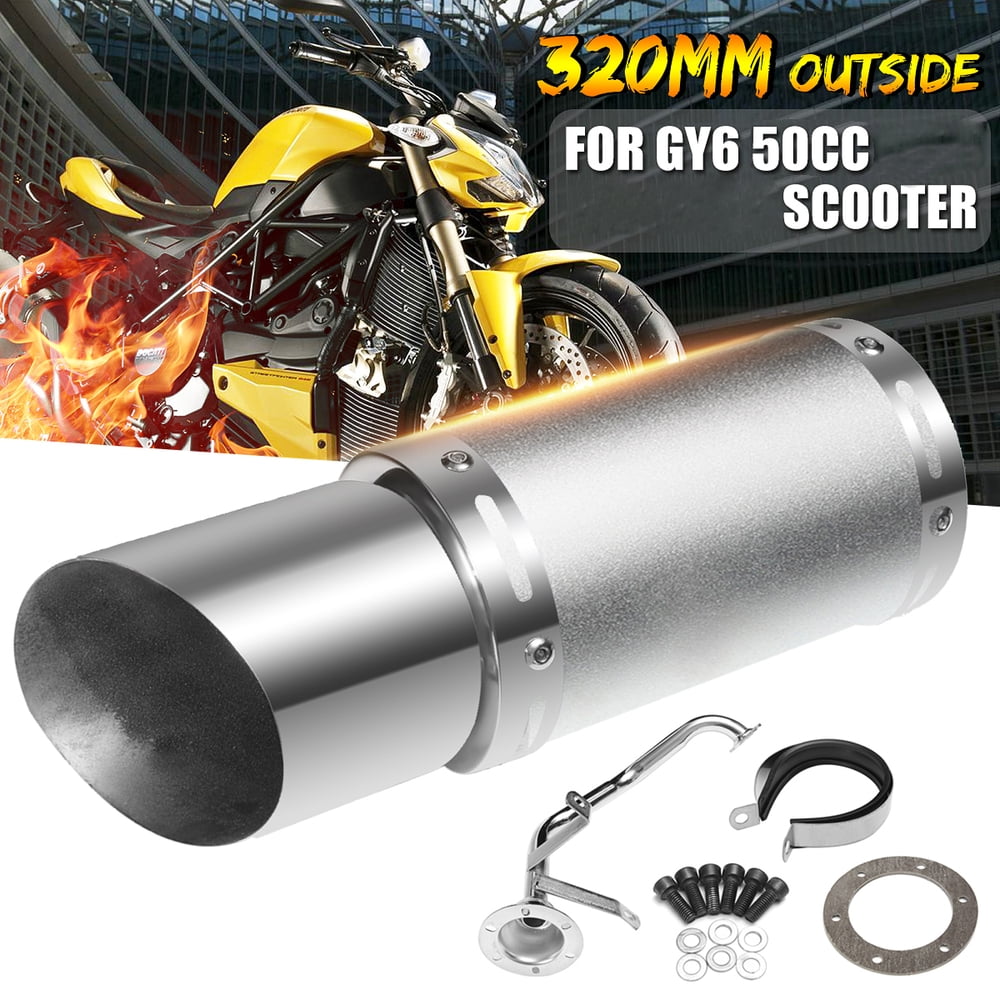 Chinese Scooter Carbon Fiber Design Short Performance Exhaust Muffler