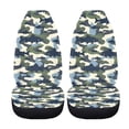 thumbnail image 5 of XYZCANDO Washable Car Seat Covers Sedan SUV Auto, Soft Durable Car Front Seat Covers 2 pcs Polyester Fabric Fish Camouflage Print, 5 of 10