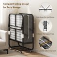 thumbnail image 5 of Folding Bed with Mattress for Adults, Single Size, Portable Foldable Bed with Memory Foam Mattress & Steel Frame, 5 of 6