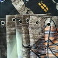 thumbnail image 4 of Halloween Shower Curtain Set, Ghost Pumpkin Horror Bat Rustic Farmhouse Decor Fall Autumn Festival Bath Curtains, 72X72in, 4 of 5
