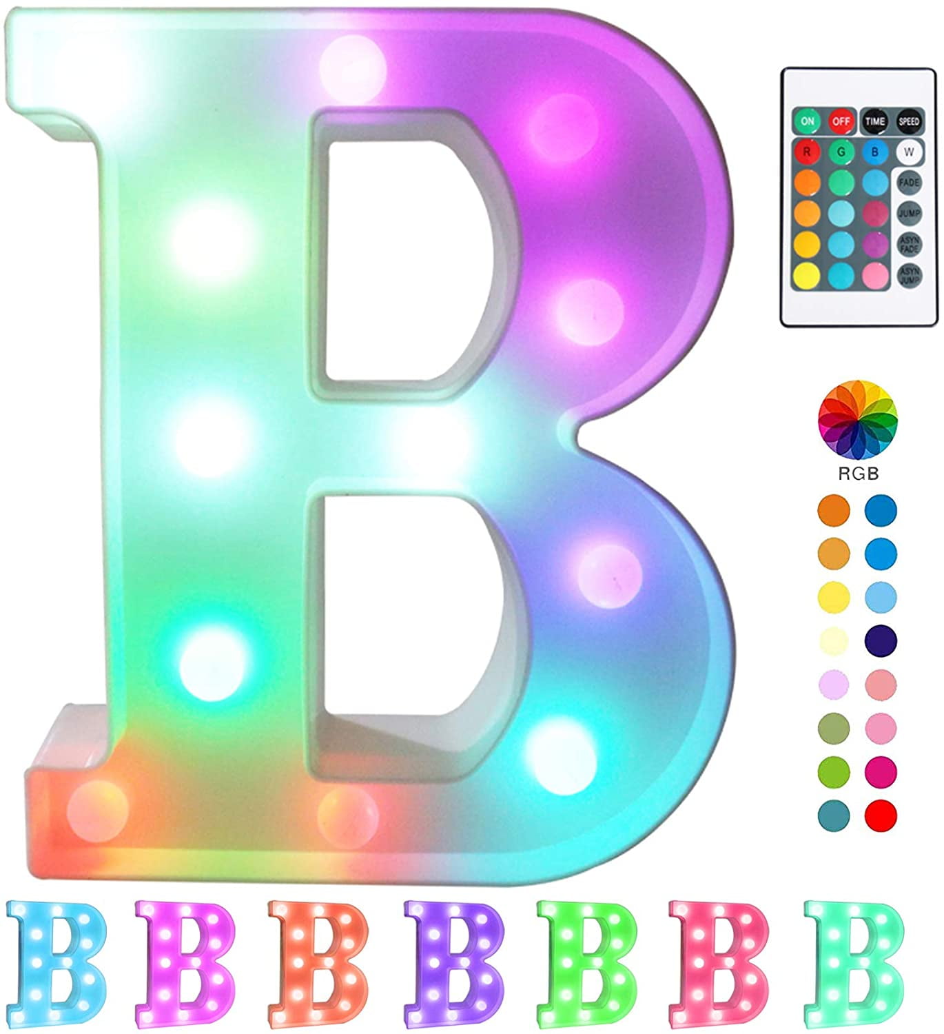 Pink Letter T Pooqla LED Letter Lights Pink Light Up Alphabet Sign Colorful DIY Marquee Night Light with Warm White LED for Kids Home Party Birthday Wedding Bar Decoration
