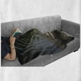 thumbnail image 6 of Rustic Soft Flannel Fleece Throw Blanket, Industrial Interior Greenhouse Agriculture and Plants Nature in Urban Areas Print, Cozy Plush for Indoor and Outdoor Use, 50" x 60", Grey Green, by Ambesonne, 6 of 6