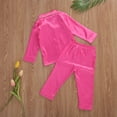 thumbnail image 3 of Ensemble de Pyjamas en Satin pour Bébé Enfant, Manches Courtes, Manches Longues, Chemise de Nuit 2 Pcs, 3 of 6