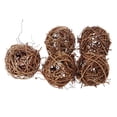 thumbnail image 1 of 5 Piezas de Mimbre Natural, Bola de Vid de Ratán, Hogar, Boda, Fiesta de Navidad, Decoración Colgante, Adorno de Bola Colgante para Manualidades, 6 Cm Soledad Bola de vid de ratán natural, 1 of 8