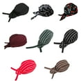 thumbnail image 1 of Unisex Woman Man Chef Hat with Adjustable Strap Breathable Cooking Cooker Working Catering Cap Accessory Kitchen Restaurant Cafe Red White Stripe, 1 of 5