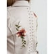 thumbnail image 3 of -Chaqueta de piel sintética con estampado Floral para mujer, abrigo Retro con remaches y cremallera, Tops de exterior, primavera y otoño, 3 of 5