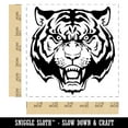 thumbnail image 2 of Fierce Tiger Face Self-Inking Rubber Stamp Ink Stamper - Red Ink - Large 1-1/2 Inch, 2 of 7