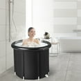 thumbnail image 4 of Costway Portable Ice Bath Tub Multiple Layered Foldable Freestanding Bath Tub Black, 4 of 10