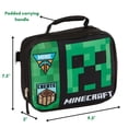 thumbnail image 4 of Mochila RALME Minecraft de 16 pulgadas con set de lonchera para niños, 4 of 7