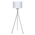 thumbnail image 1 of Porch & Den  Boca Raton Silver Finish Tripod Floor Lamp with Drum Shade, 1 of 5