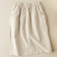 thumbnail image 2 of Fgnfyis Stylish High Waisted A-Line Skirt for Everyday Wear for Spring and Summer Ideal with Tops and Easy Care Options Versatile Beige L, 2 of 6