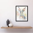 thumbnail image 4 of Artery8 Colourful Bunny Rabbit Light Watercolour Painting Living Room Art Print Framed Poster Wall Decor 12x16 inch, 4 of 5