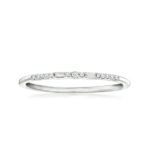 Pure Collection by Ross-Simons Diamond-Accented Ring in Sterling Silver, Women's, Adult