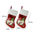 thumbnail image 3 of RXIRUCGD Knitted Christmas Stockings With Pockets Socks For Christmas Decorations, Red, 3 of 6