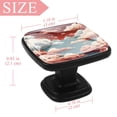 thumbnail image 4 of 4 Pcs Square Cabinet Handle Drawer Pulls Clouds Knobs with Screws Furniture Office Cabinet Knob Decoration, 4 of 7