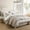 BEIGE, variant on Visimisi Bed in a Bag Bedspread 3-Piece Quilt Bedding Sets - Luxury Soft Comforter for All Seasons