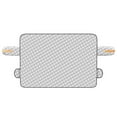 thumbnail image 2 of Double Layer Magnetic Car Windshield Snow Cover Sunshade Frost Protection Thermal Insulation All Season Vehicle Cover with Reflective Strips for SUV Sedan Truck Automotive Protection, 2 of 5