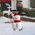 thumbnail image 1 of Card Slot Insert Christmas Snowman Ground Stake Art for Colorful Yard Decorations, 1 of 3