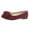 Wine, variant on Xfvqtps Ladys Single Shoes Bowknot Suede Surface Pointy Toe Flat Bottom Soft Sole Fashion Work Casual Shoes Spring and Summer New Shallow Mouth Slip on Flat Shoes Army Green