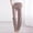 Khaki, variant on Zysthvn Cropped Lightweight Pants Women Straight Leg Casual with Pockets Womens Trousers Elastic Waist Solid Drawstring Loose