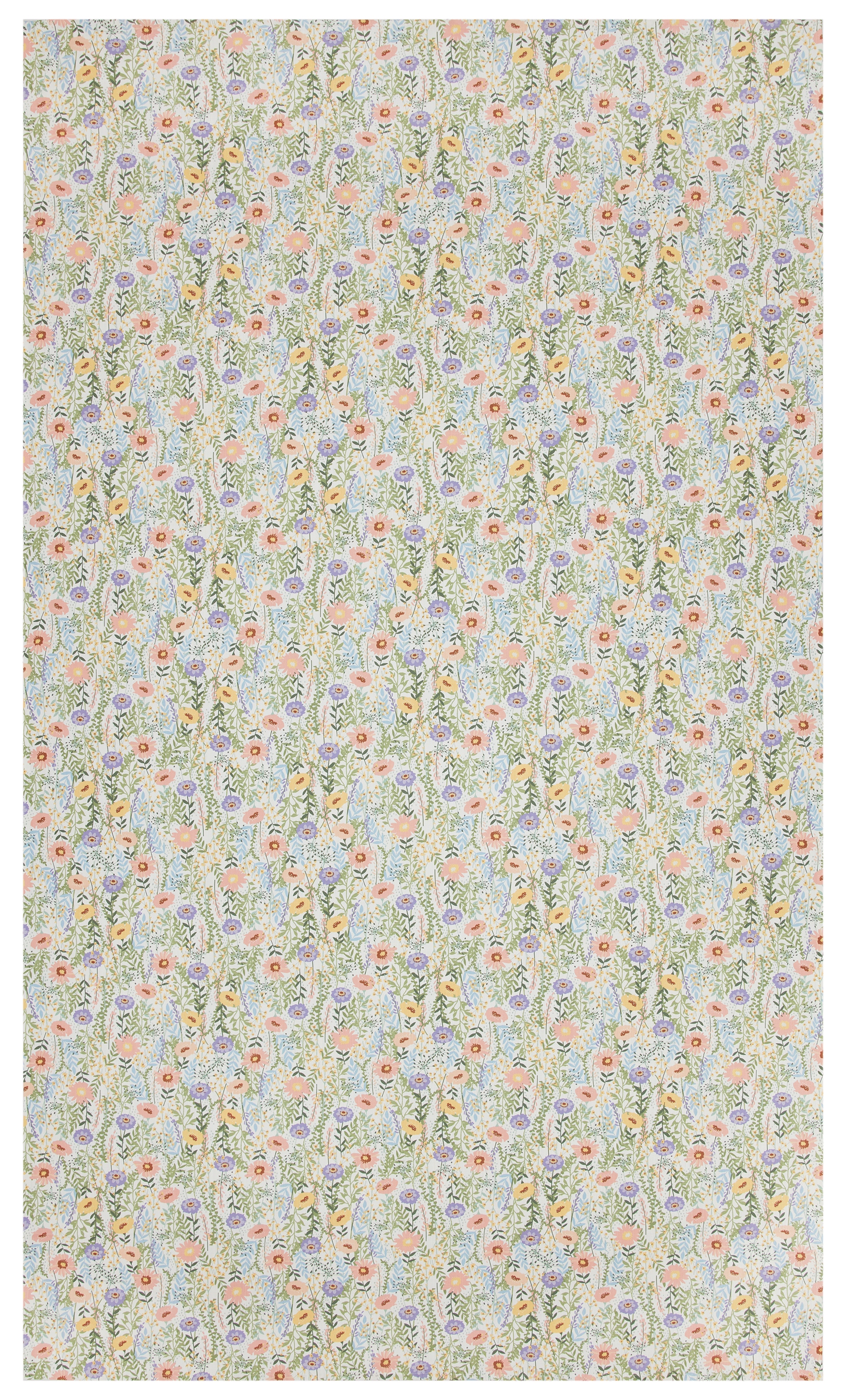 Easter Floral 60" x 102" Tablecloth - 100% Cotton, Multi-color
