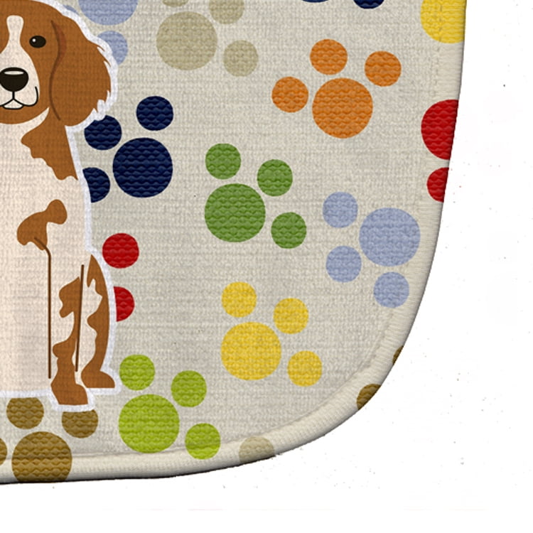 Pawprints Brittany Spaniel Baby Bib