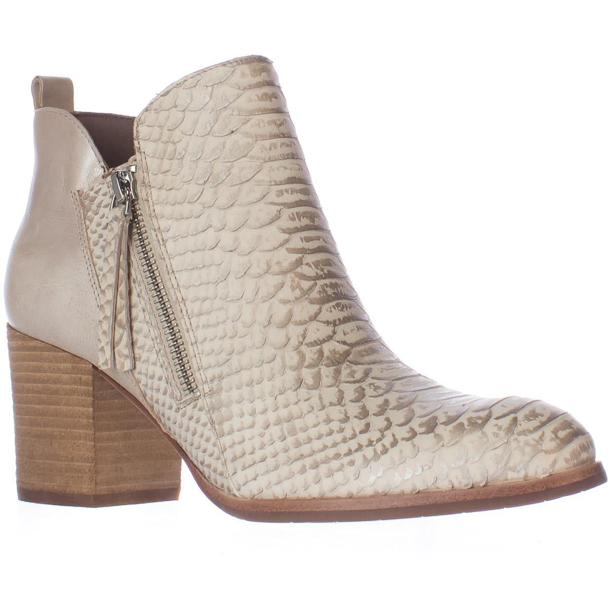 Womens Donald J Pliner Edyn Side Zip Ankle Boots Ivory