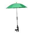 thumbnail image 1 of Sombrilla para silla de playa con clip para cochecito de golf, piscina y patio. Verde, 1 of 8