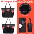 thumbnail image 4 of Mesh Beach Tote, Casual Beach Bags for Teen Girls/Women with Zipper Pocket,Large Sandproof Beach Tote Bag for Pool/Travel/Cruise,Summer Essentials,Black, 4 of 7
