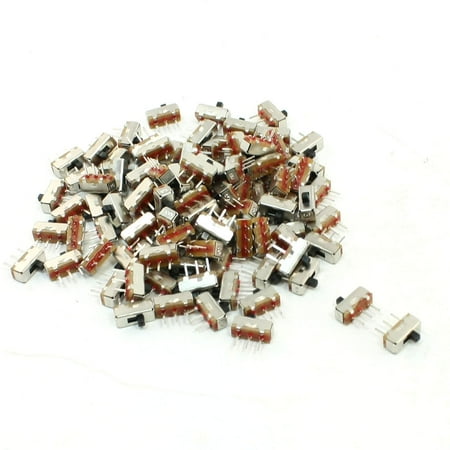 100 Pcs On/Off 3 Pin SPDT Mini PCB DC 50V 0.3A Slide Switch 8mm x 3mm ...
