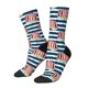 thumbnail image 1 of Fotbe Popcorn Calcetas Largas con Estampado para Hombre y Mujer – Calcetas de Compresión Transpirables y Elásticas, Viajar y Uso Diario Talla 5-11, 1 of 6