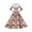Purple Pink, variant on Women's Casual Dress Long Sleeve V Neck Patchwork Fleece Christmas Print Dress, Holiday Party Swing Maxi Dress, Retro Floral Print Dress for Women,S