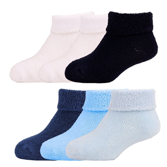 Calcetines Bootie Bebé Sokkos Bambú Felpa 6 Pares Suaves y Transpirables