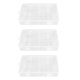 thumbnail image 1 of 3pcs Caja de almacenamiento simple Accesorios transparentes Ordenador de aretes de caja, 1 of 6