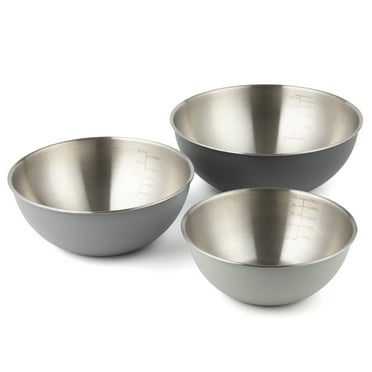 3 Piece Stainless Steel Bowl Set