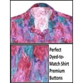 thumbnail image 4 of LA LEELA Women's Button Down Blouses Casual Summer Beach Party Blouse Shirt Short Sleeve Tropical Vacation Button up Hawaiian Shirts for Women M Tendrils, Autumn Purple, 4 of 5