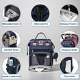 thumbnail image 3 of Mochila para pañales CESAILT 30x20x42 cm impermeable azul, 3 of 7
