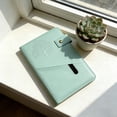 thumbnail image 5 of A5 Leather Notebook 200 Pages Journal Soft Notepad for Work Office Mint Green, 5 of 5