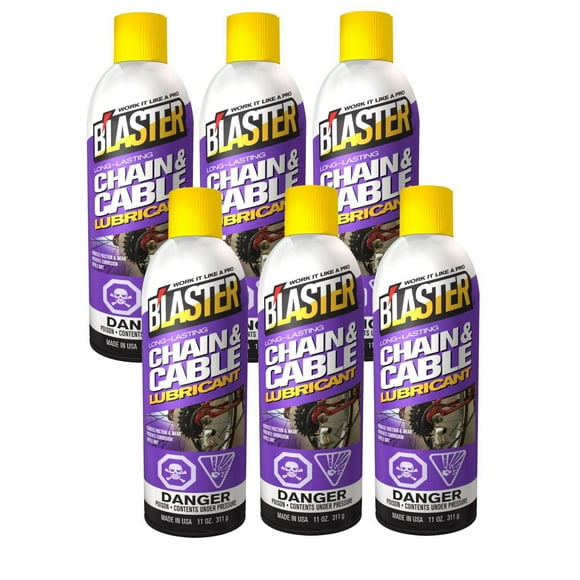 Blaster Lubrifiant pour chaînes et câbles, paquet de 6