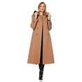 thumbnail image 2 of Anastasia Fashions Womens Detachable Hooded Military Winter Coat Camel Size 6, 2 of 5