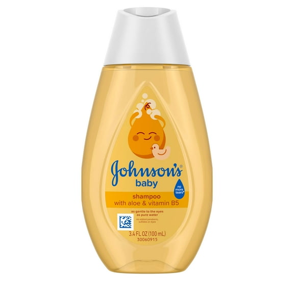 Johnson's Baby Shampoo with Aloe & Vitamin B5, Tear-Free, 3.4 fl. oz