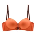 thumbnail image 7 of Lumistal Bras for Women No Underwire Contrast Color Thin Strap Bra Front Cup Everyday T Shirt Bra Comfortable No Underwire Wireless Bra Bras for Women M, 7 of 7