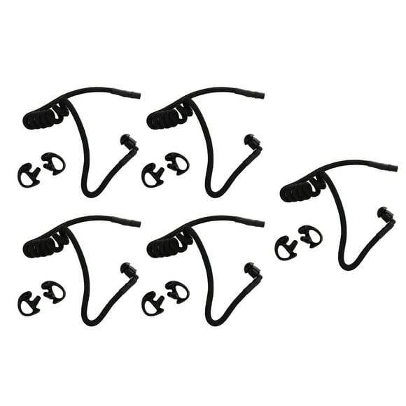 Kit de Tube Acoustique Earmold, Tube Acoustique Tressé Haute Résistance 5 Pcs pour Radio Bidirectionnelle Earmold,m Earmold,L Earmold