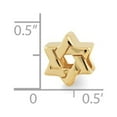 thumbnail image 3 of Fancy Bead Yellow Sterling Silver Themed 10 mm 9.09 Gold-Plated Reflections Star Of David Bead, 3 of 3
