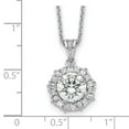 thumbnail image 7 of Sterling Silver Cubic Zirconia 18in Necklace, 7 of 7
