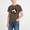 Brown, variant on Muscularfit Summer Shirts Teen Shirts Boys Boys Athletic Shirts Short Sleeve Pullover T-Shirt Crew Neck Brown Graphic Tees 4th Grade Shirt,7-8 Years
